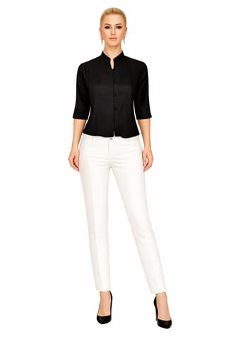 CIGARETTE PANT WHITE (THIN COTTON) - 2
