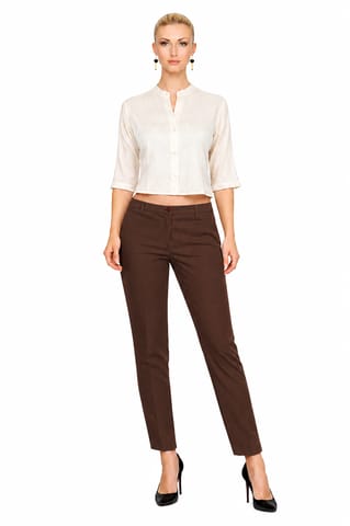 CIGARETTE PANT CHOCO BROWN