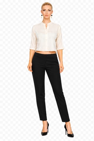 CIGARETTE PANT BLACK (THIN COTTON) - 2